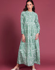 Gol - E - Paisli Sabz Kaftan