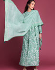 Gol - E - Paisli Sabz Kaftan
