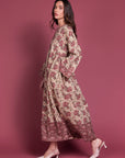 Gol - E - Anar Surkh Cotton Kaftan