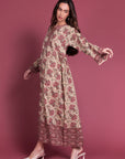 Gol - E - Anar Surkh Cotton Kaftan