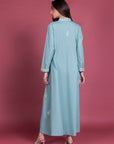 Gulraiz Halka Neela Kaftan