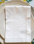 White Floral Table Napkin