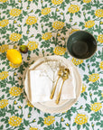 White Floral Table Napkin