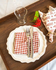 Chevron Rust Table Napkin