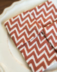 Chevron Rust Table Napkin