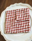 Chevron Rust Table Napkin