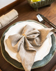Plain Natural Linen Table Napkin