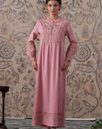 Perdita Rose Blush Cotton Kaftan