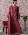 Tamora Amethyst Cotton Kaftan
