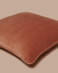 Shazdeh Peach Rose Velvet Cushion (60cm x 60cm)