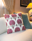 Bagh–I–Wafa Rose Wine Cushion (50cm x 50cm)