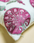 Bagh–I–Wafa Rose Wine Cushion (50cm x 50cm)
