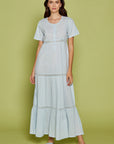 Evanthie Blue Cotton Nightdress