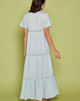 Evanthie Blue Cotton Nightdress