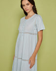 Evanthie Blue Cotton Nightdress