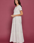 Evanthie Ivory Cotton Nightdress