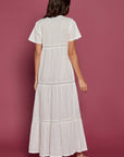 Evanthie Ivory Cotton Nightdress