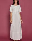 Fiore Ivory Cotton Nightdress