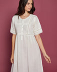 Fiore Ivory Cotton Nightdress