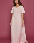 Floralia Pink Cotton Nightdress