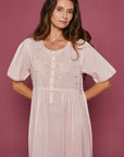 Floralia Pink Cotton Nightdress
