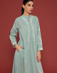 Yasemin Bahcesi Granite Green Kaftan