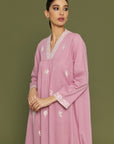 Khush Kun Lilas Cotton Kaftan