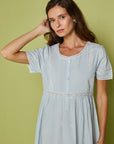 Niina Blue Cotton Nightdress