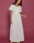 Niina Ivory Cotton Nightdress