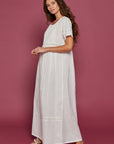 Niina Ivory Cotton Nightdress