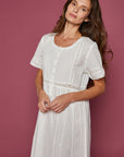 Niina Ivory Cotton Nightdress