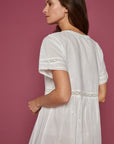 Niina Ivory Cotton Nightdress