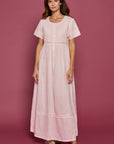 Niina Pink Cotton Nightdress