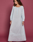 Perach Blue Cotton Nightdress