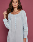 Perach Blue Cotton Nightdress