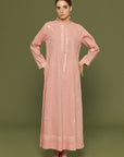 Shaida Muted Clay Cotton Kaftan