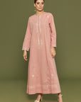 Shaida Muted Clay Cotton Kaftan