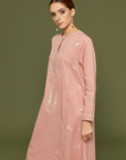 Shaida Muted Clay Cotton Kaftan