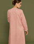 Shaida Muted Clay Cotton Kaftan