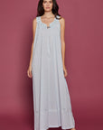 Shimmer Dream Blue Cotton Nightdress