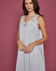 Shimmer Dream Blue Cotton Robe and Nightdress