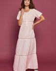 Evanthie Pink Cotton Nightdress