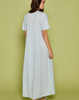 Floralia Blue Cotton Nightdress