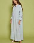 Florise Blue Cotton Nightdress