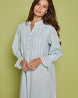 Florise Blue Cotton Nightdress