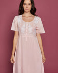 Ellery Pink Cotton Nightdress