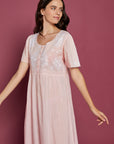 Ellery Pink Cotton Nightdress