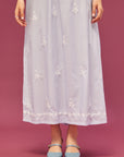 Noor Soft Blue Short Sleeve Cotton Nightdress