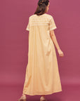 Noor Cream Cotton Nightdress