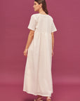 Noor Blush Pink Short Sleeve Cotton Nightdress